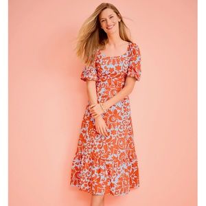 NWT Puff Sleeve Poplin Dress